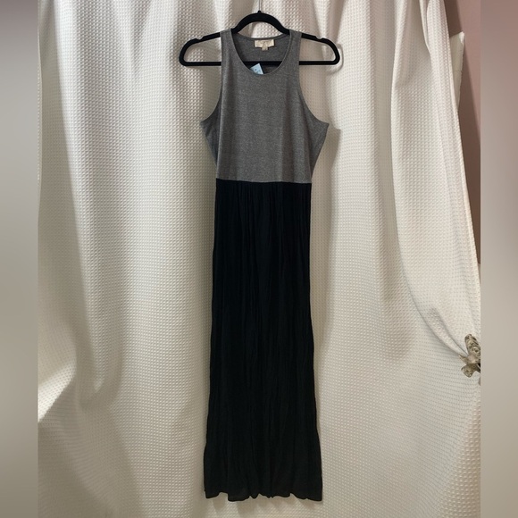 NWT LOFT Outlet Petite Mixed Media Halter Dress - Picture 1 of 5